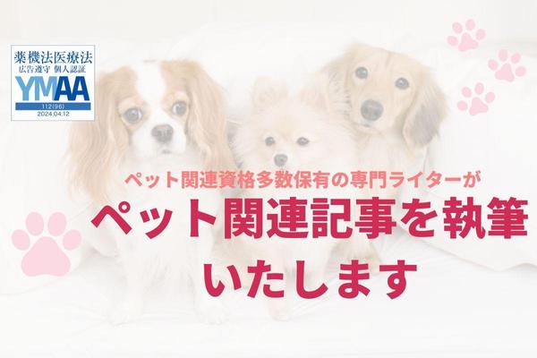 Google検索上位表示多数のペットライターが犬や猫に関する記事を作成します