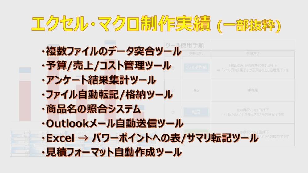 【即日納品可】エクセル•マクロ(VBA)で業務を自動化•効率化します