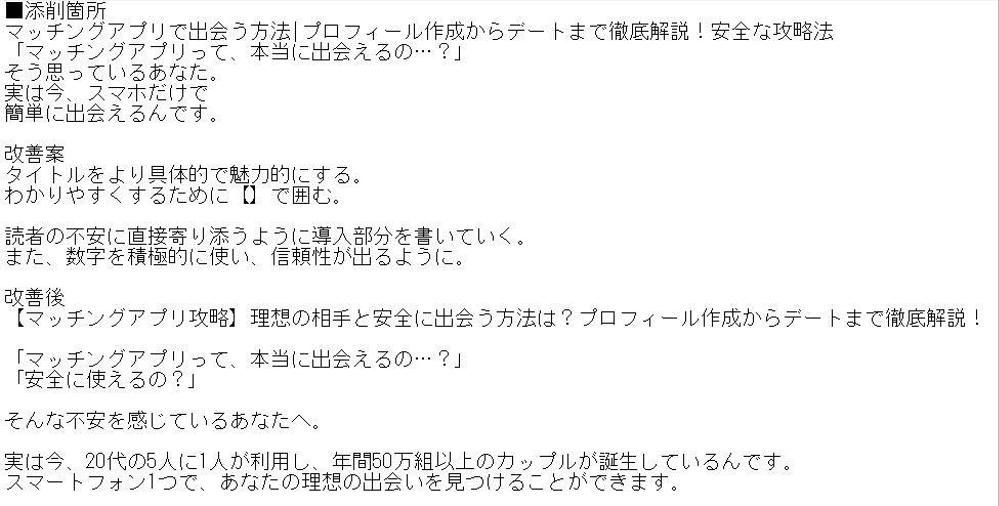 読まれる・伝わる・売れる！プロライターの添削＆リライトで、勝てる文章に変えます
