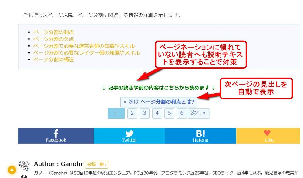 SEO効果が高く閲覧者に優しいページネーションを実現する一連の機能を提供します