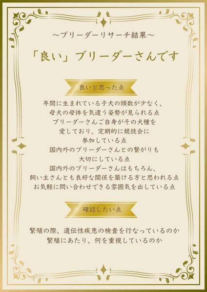 ペット専門家による第三者目線でのブリーダーリサーチします