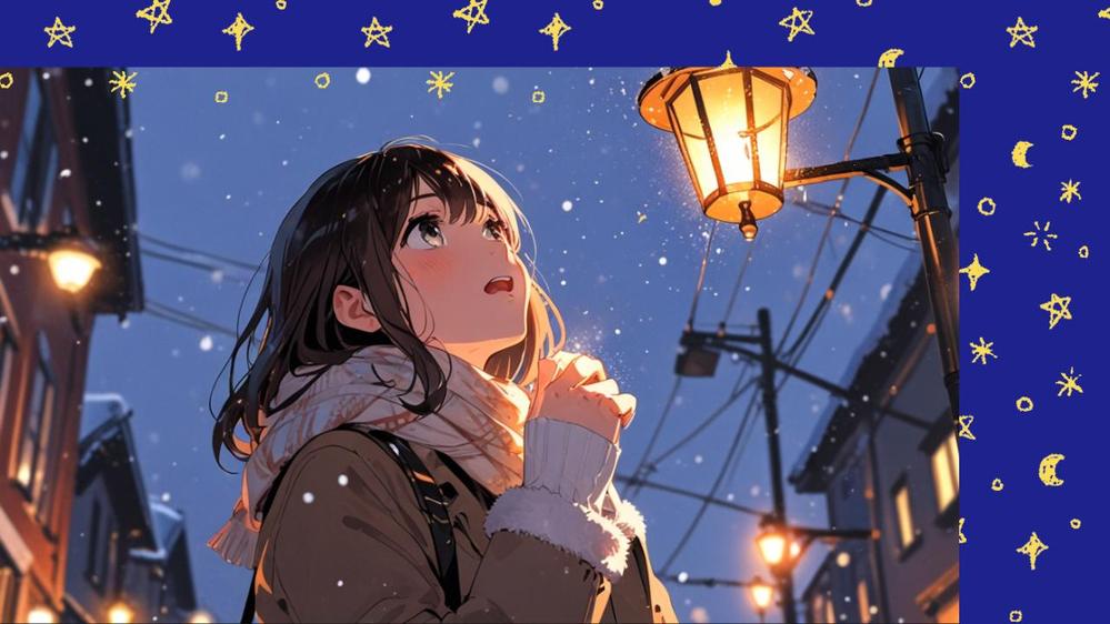 AIでつくったアニメのイラスト使い背景もアレンジしたイラストをつくります