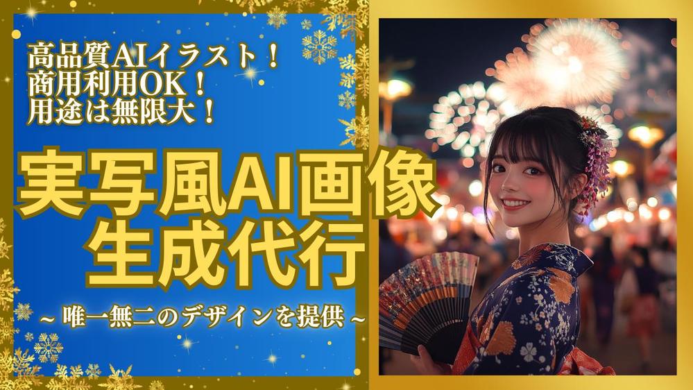 SNSや広告で注目度アップ！実写風AI画像を商用利用OKで制作します