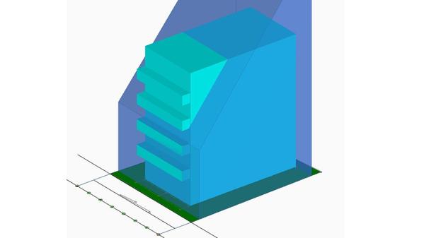 ボリュームチェックと簡易プラン作成し、どのような規模の建物が建築可能かご提案します