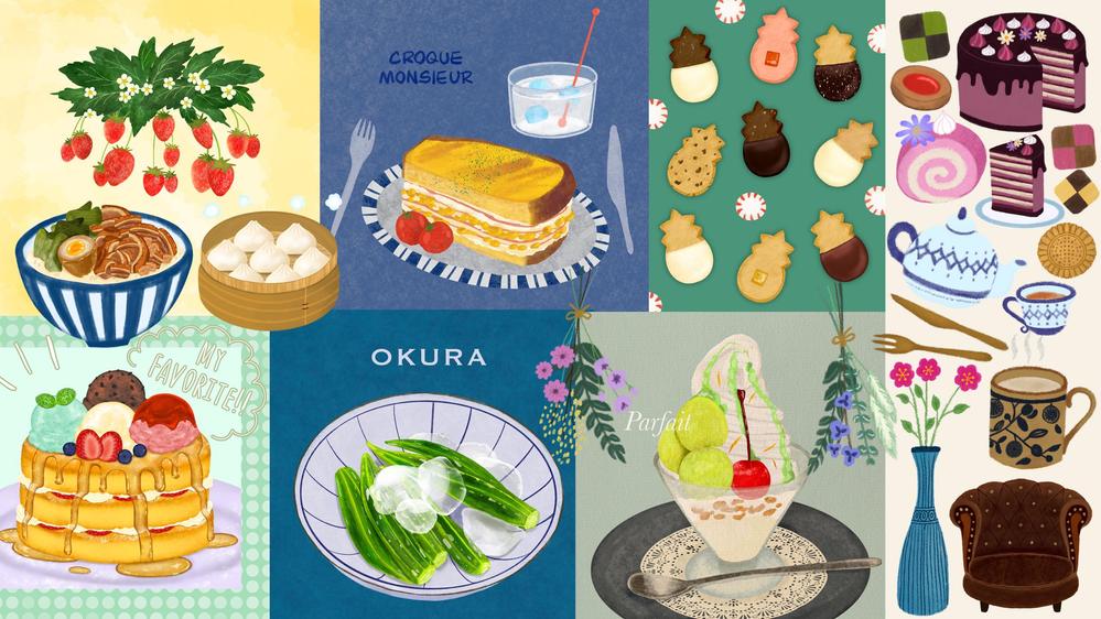 海外絵本にでてきそうなホッコリ手描き感のあるイラストをお描きします