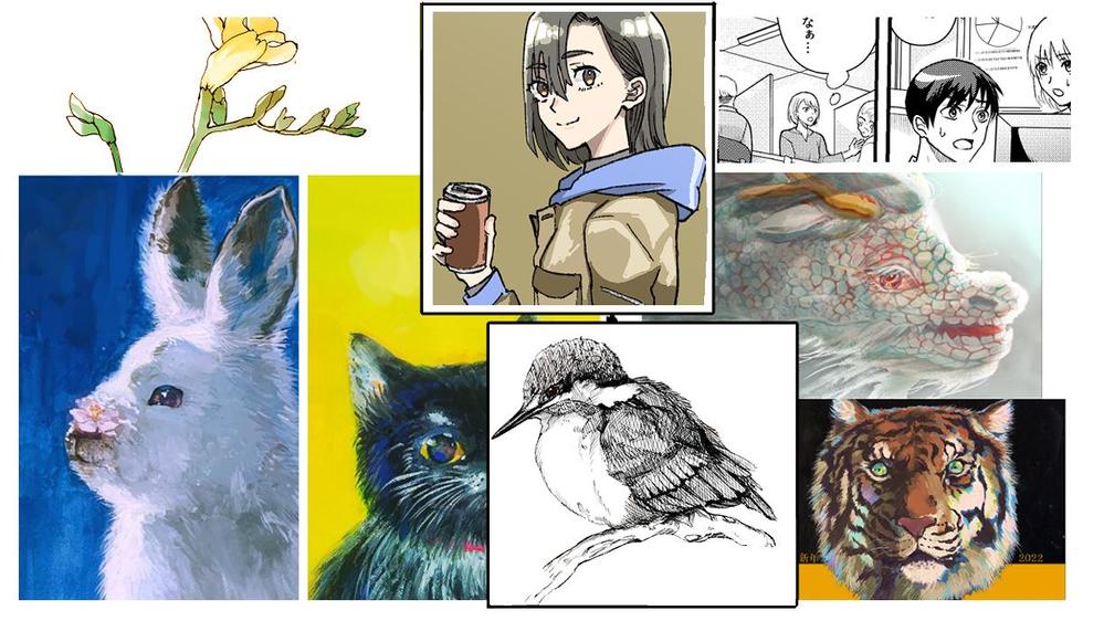 【短納期】水彩・絵画風・ペン画・コミック風など、様々なタッチでイラスト作成します
