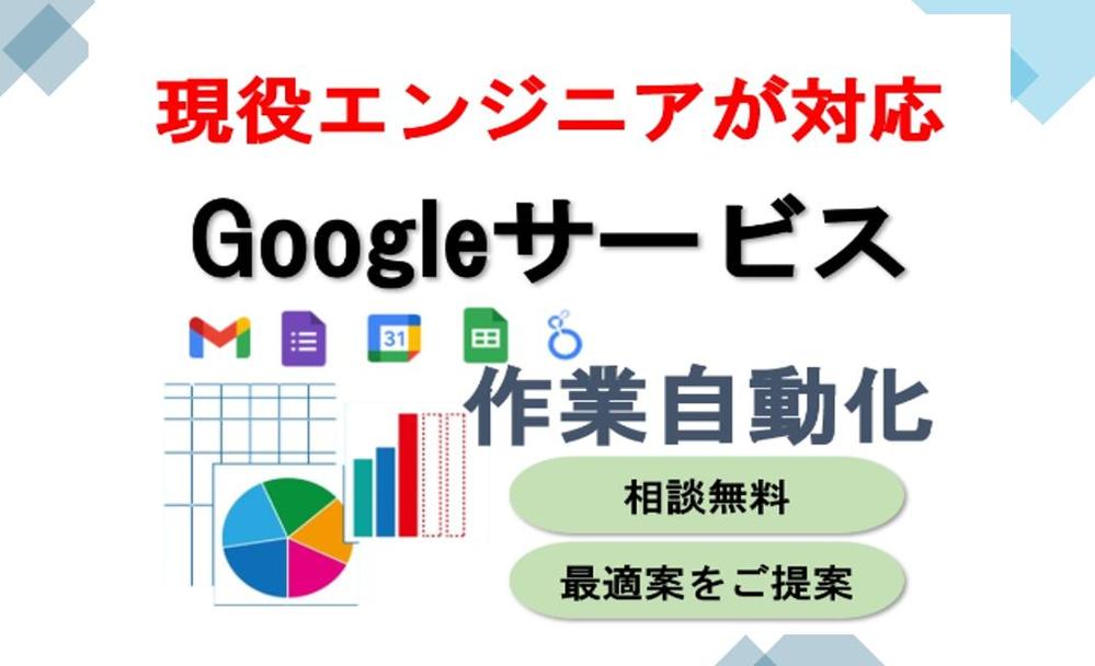 Googleサービス連携を利用した効率化・自動化を実現します