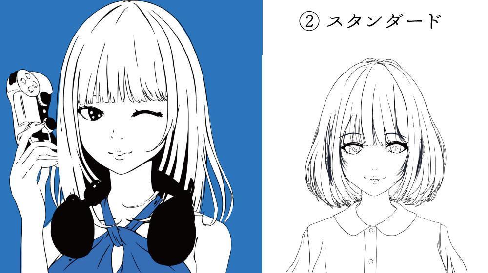 おしゃれでシンプルな線画の人物画・似顔絵・アイコン描きます