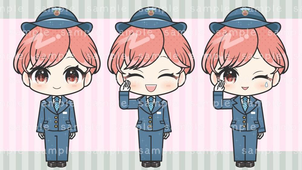 【.aiデータ】ミニキャラをAdobe illustratorで制作いたします