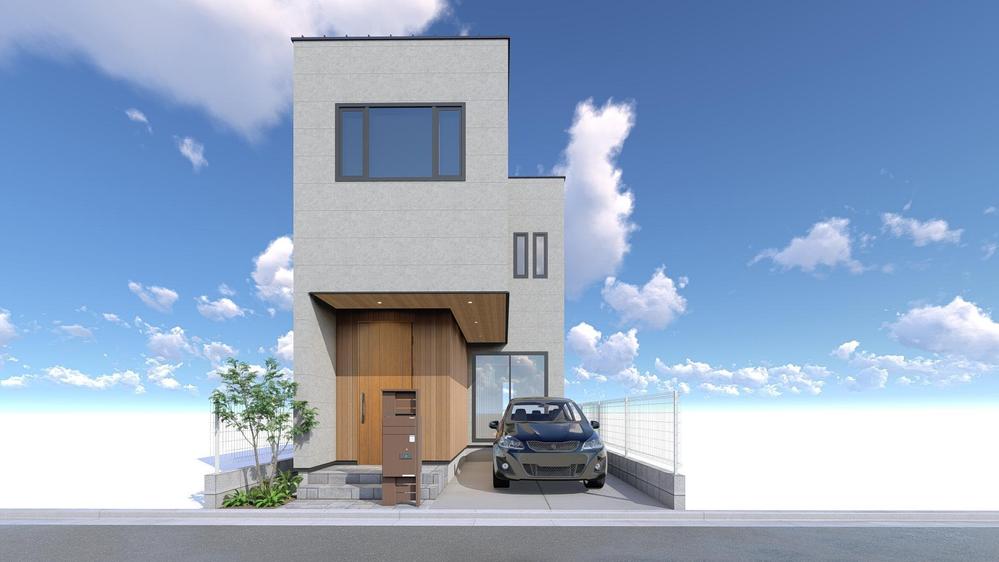 1級建築士が高品質な建築CGパース（外観）を作成します