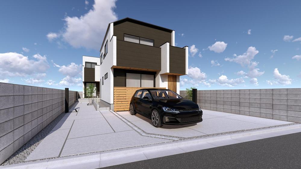 1級建築士が高品質な建築CGパース（外観）を作成します