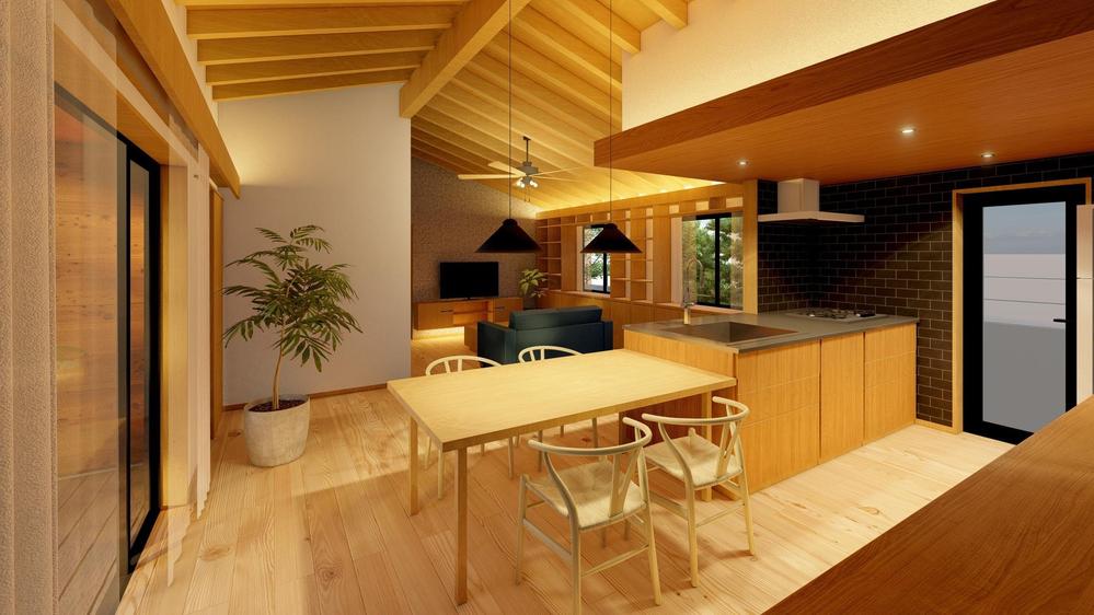 1級建築士が高品質な建築CGパース（内観）を作成します