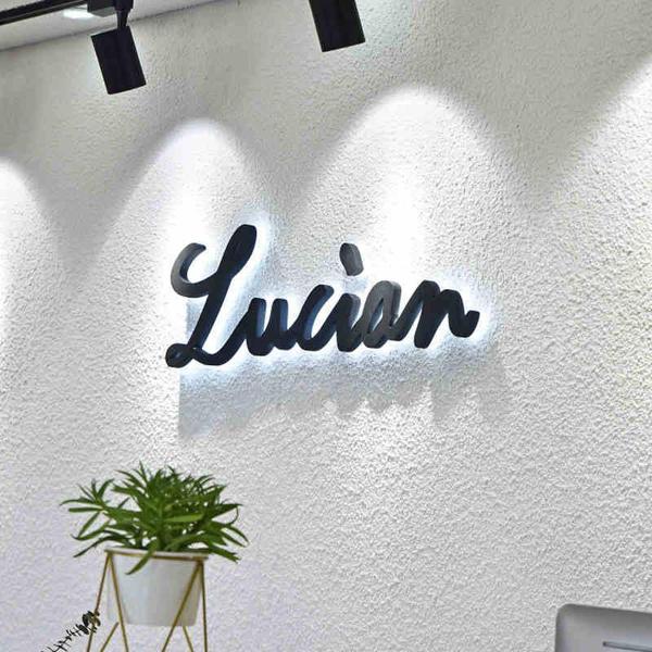 オーダー背面発光LEDチャンネル文字 箱文字 金属看板 サインステンレス製造し ます