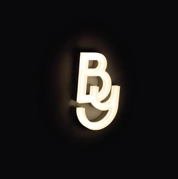 オーダー正面発光突出しLEDチャンネル文字 看板 室外用 艶なしステンレス製造します