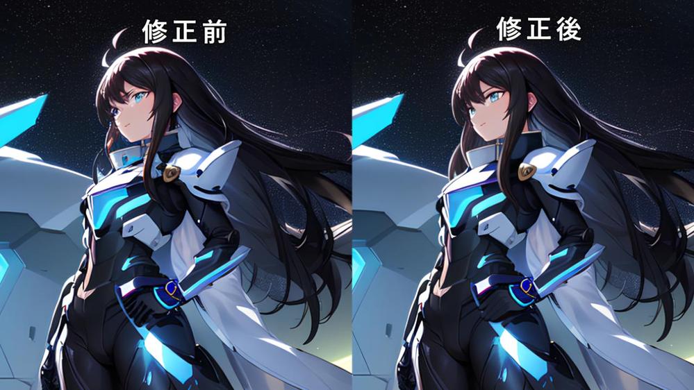 生成AIで作成したイラスト等のレタッチ・加筆修正を行います