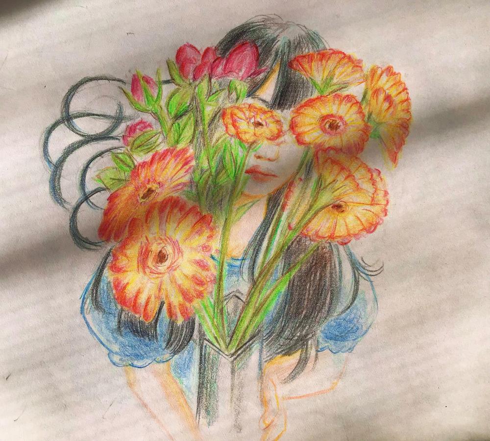 写真をもとにして優しいタッチの似顔絵、イラスト描きます