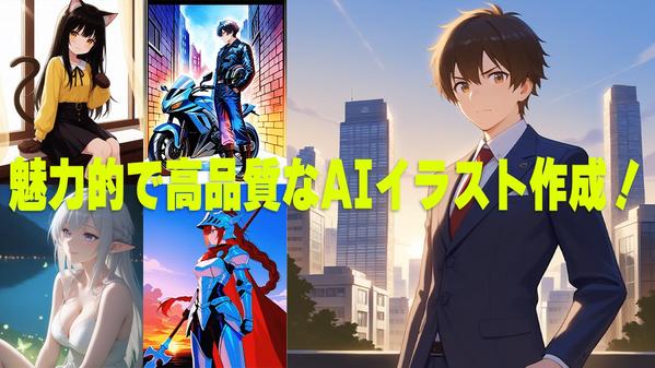 AIで魅力的なイラスト作成！高品質＆迅速対応いたします