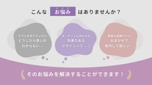 効果UP！ぱっと目を惹くかわいい・おしゃれなチラシを制作します