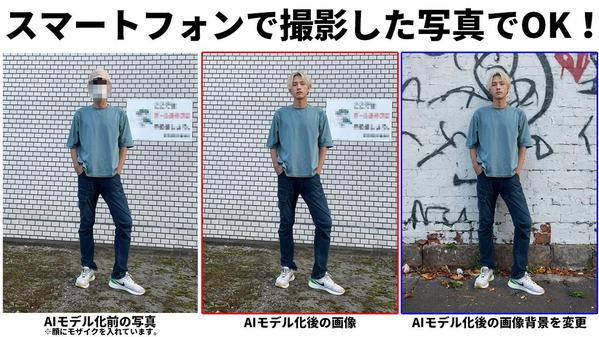アパレル関連の方は必見！AIファッションモデル画像を生成します