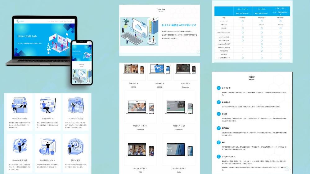【個人・中小企業様向け】　高品質ホームページを制作します