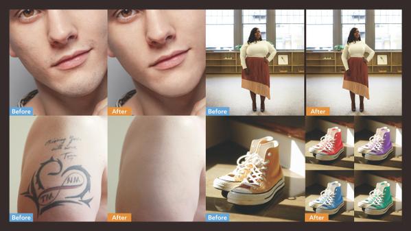 【画像編集・人物レタッチ】不要物を削除、画像加工し、写真をキレイに自然に仕上げます