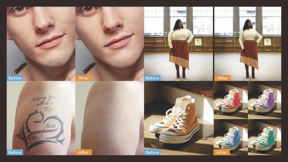 【画像編集・人物レタッチ】不要物を削除、画像加工し、写真をキレイに自然に仕上げます