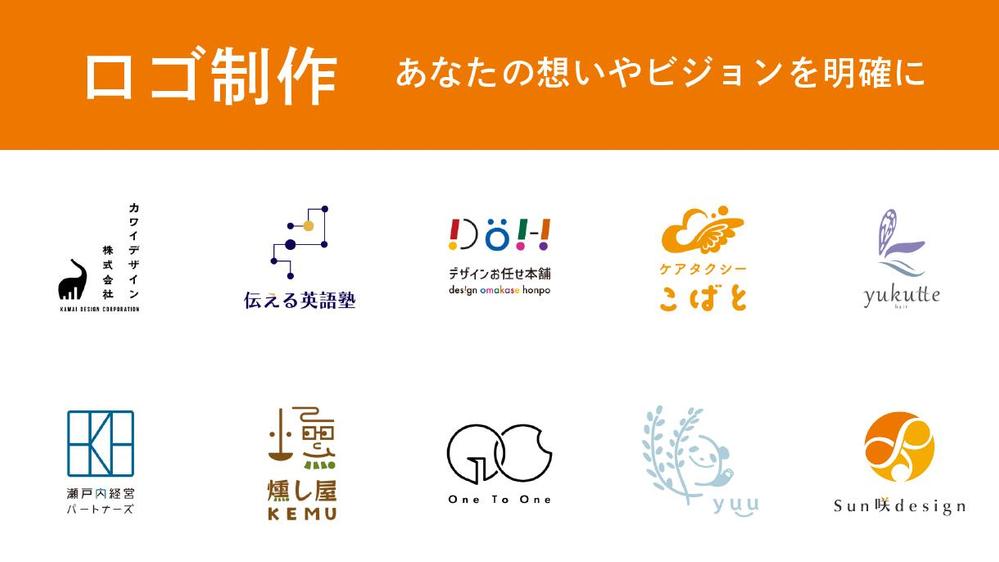 オリジナルロゴデザイン作成-企業の想いを軸にブランドを意識したロゴ制作します