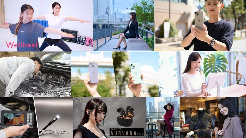 複数在籍！モデルが出演する商品PR動画を制作しますプロカメラマンがイチから撮影します