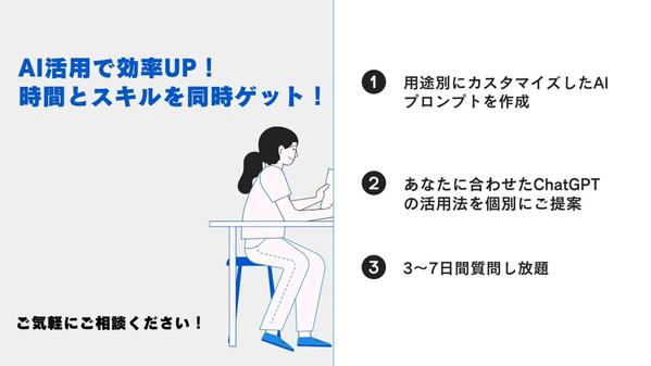 【AI活用コンサル】ChatGPTの業務効率化・自動化をサポートします