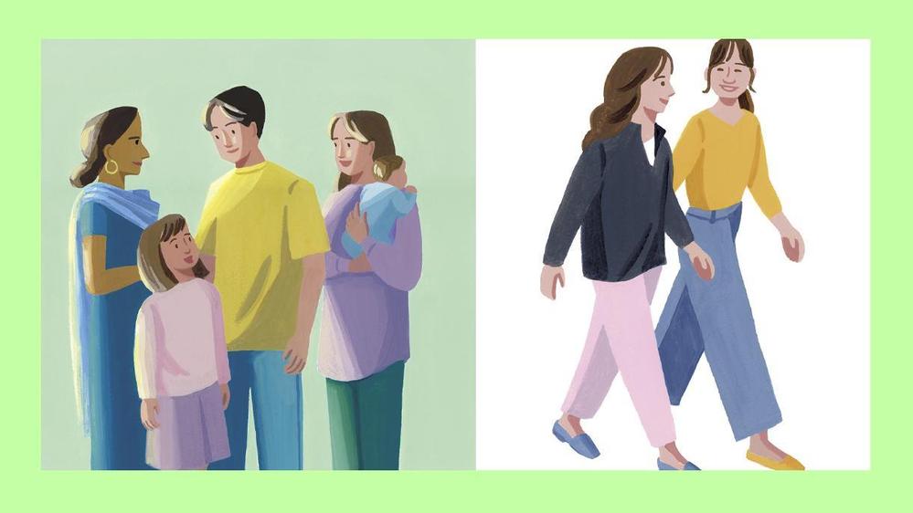 アナログ制作で、親しみやすく優しいイラストを制作します