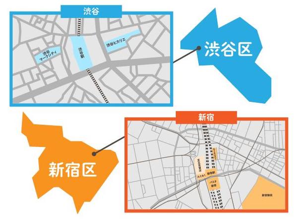チラシ・WEB・名刺など様々な媒体に掲載できるシンプルで見やすい地図を作成します