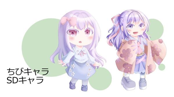 SNS用のアイコンを描きます。ちびキャラや似顔絵まで希望のアイコンを作成します