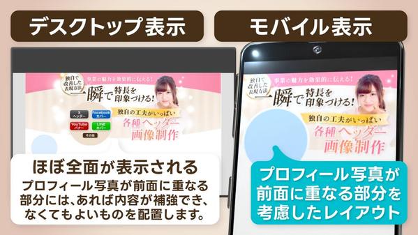 ★X・Facebook・LINEなどの各種SNSヘッダー・カバー画像を制作します