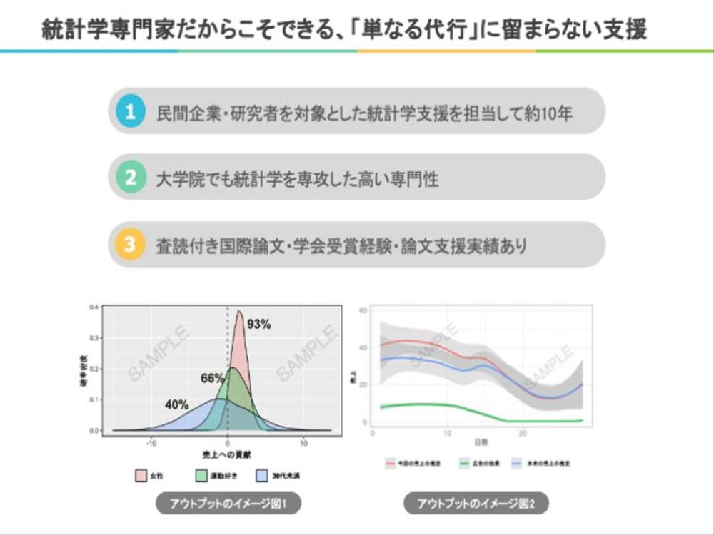 統計学専門家が統計解析・機械学習・コンサルティング・研究支援・分析ツール開発をします
