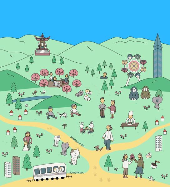 ゆるかわ地図が動く！？あなただけの小さな可愛い地図を作ります