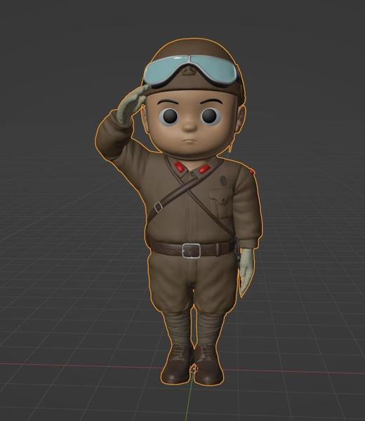 ローポリゴン／ハイポリゴン3Dキャラクターモデリングします