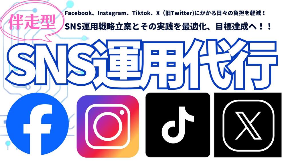 忙しい貴方のSNS管理運営、弊社が代行、事業マーケティングをいたします