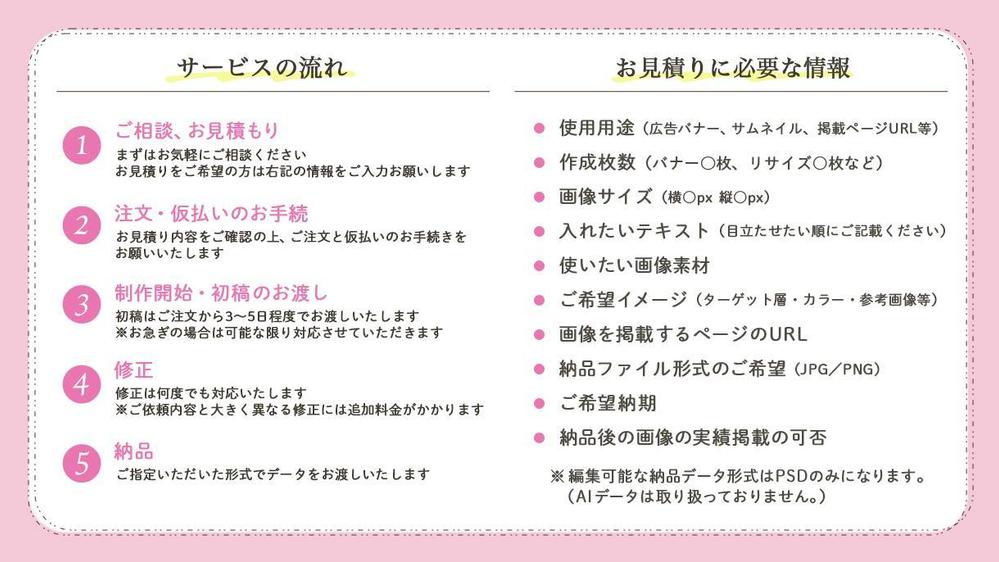 【1枚3000円】バナー、サムネイル等各種WEB画像を高品質に！心をこめて制作します