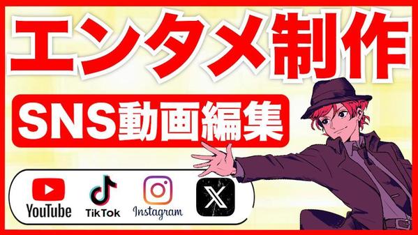 【完全丸投げOK】YouTube、SNS動画編集（エンタメ得意）を制作します