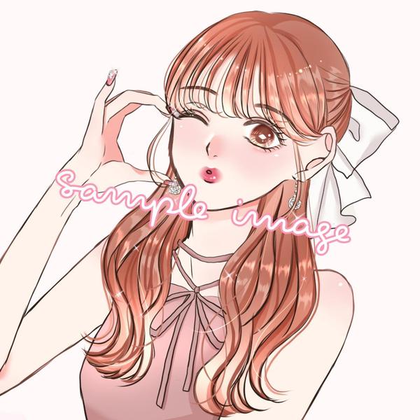 snsやサイトなどに！透明感ある、大人かわいいイラストを描きます
