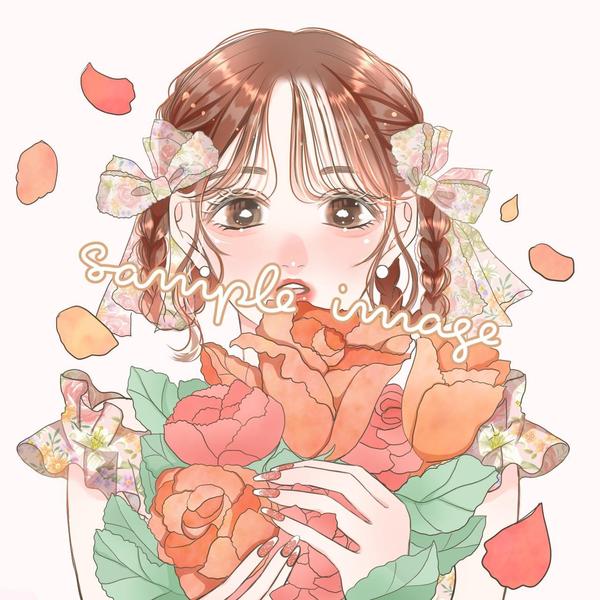 snsやサイトなどに！透明感ある、大人かわいいイラストを描きます