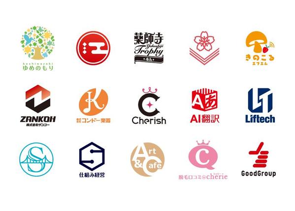シンプルでスタイリッシュからカジュアルなテイストまで幅広いイメージのロゴを制作します