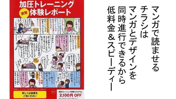 自社HP・通販フライヤー・折り込みチラシに！商品説明をマンガでアピールします