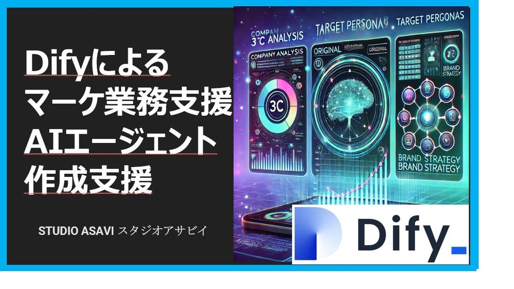 difyによるマーケティング戦略作成アプリをカスタマイズ提供します
