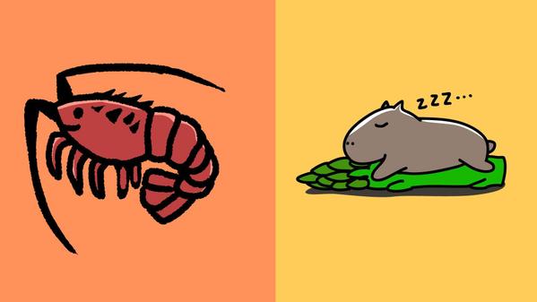 超シンプルでゆるかわいいタッチの動物・人物のアイコンイラスト描きます