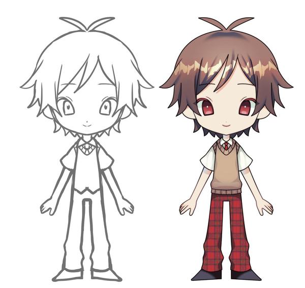 オリジナルSDキャラクター（ミニキャラクター）イラストを作成します