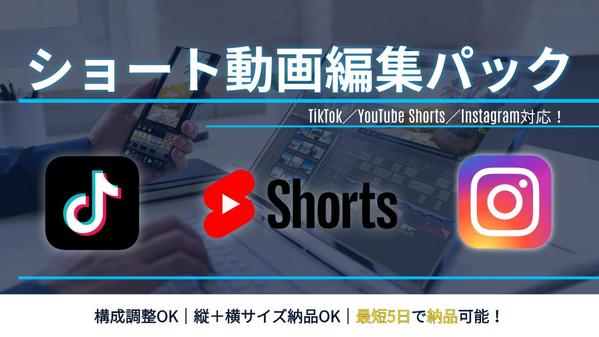 InstagramやTikTok向けのショート動画を丁寧に編集します