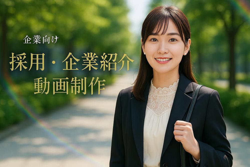 【企業向け】会社の魅力が伝わる”採用・企業紹介動画”を制作いたします