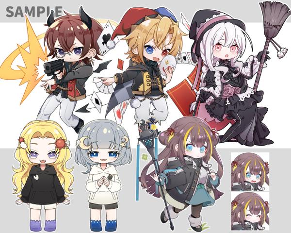 プロが可愛らしくデフォルメ/SD/ミニキャライラストを描きます