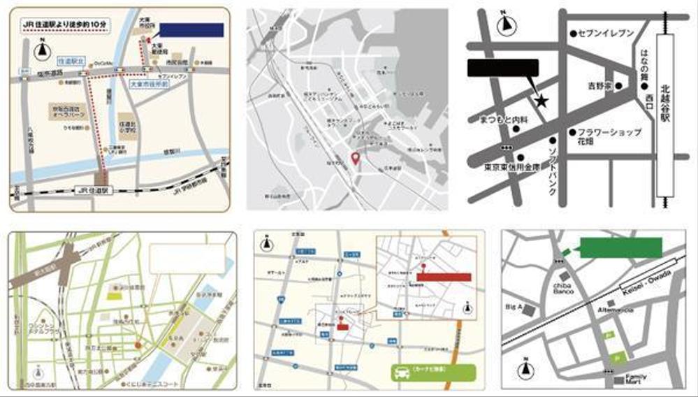 お急ぎの方必見！短時間に高品質でわかりやすい地図を安価にイラレで納品いたします